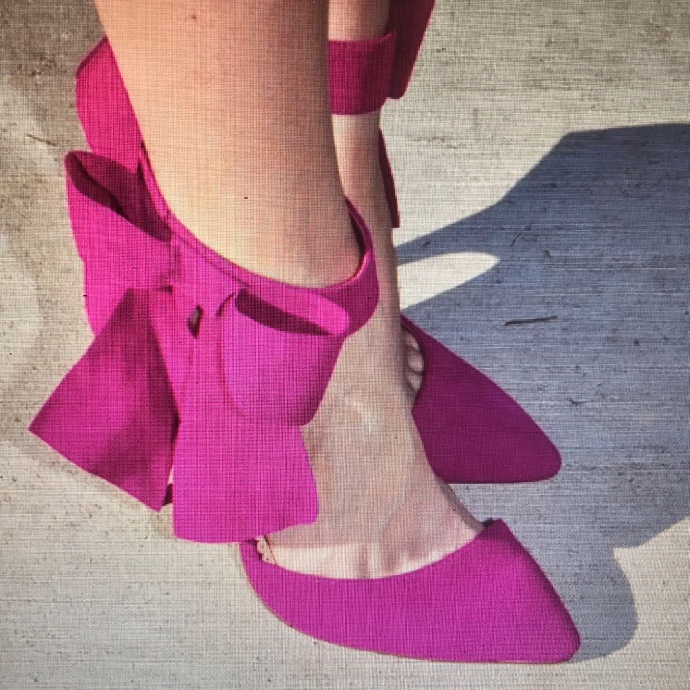 Pink Magenta (Madison by Shoedazzle) Bow Heels